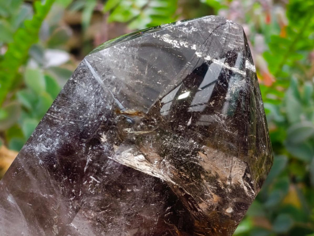 Polished Smokey Window Quartz Crystal x 1 From Madagascar