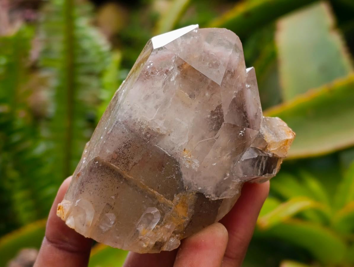 Natural Red Hematoid Quartz Crystal Clusters x 6 From Karoi, Zimbabwe