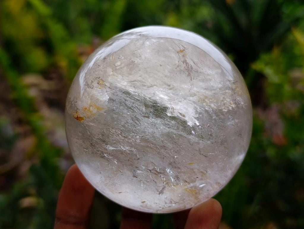 Polished Clear Rock Crystal Balls x 2 From Amoron’i Mania Madagascar