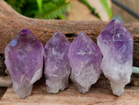 Natural Jacaranda Amethyst Single Crystals x 35 From Mumbwa, Zambia