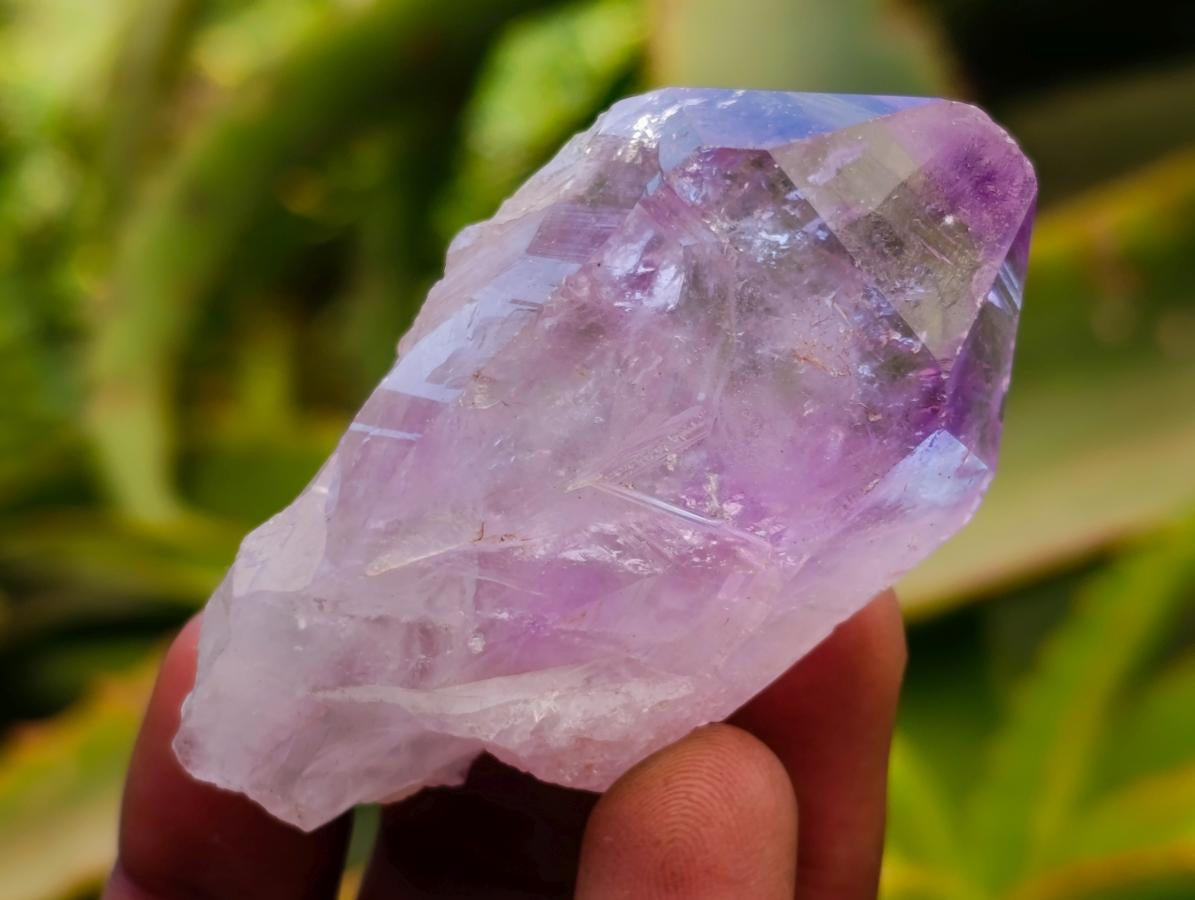 Natural Jacaranda Amethyst Single Crystals x 35 From Mumbwa, Zambia