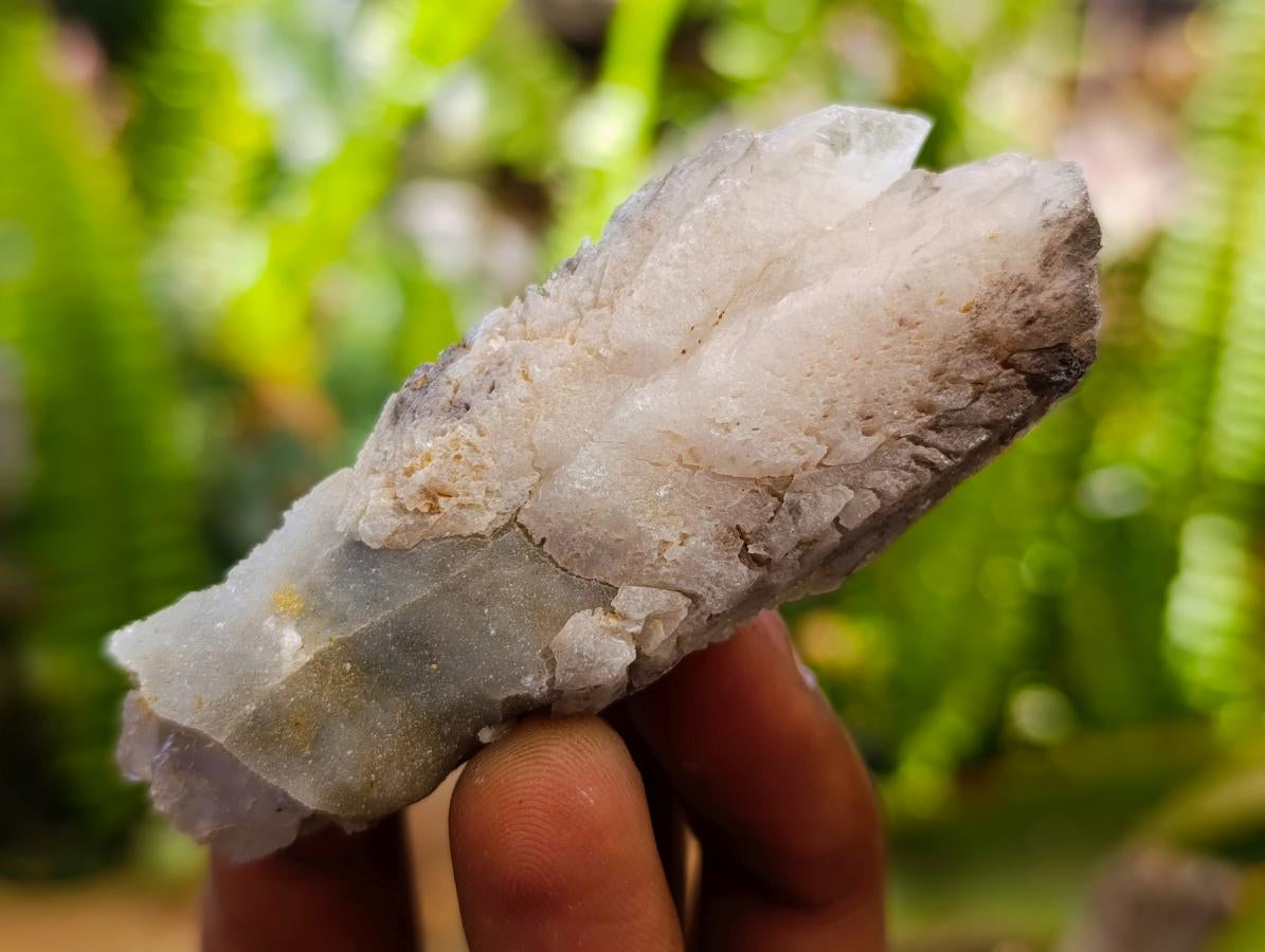 Natural Drusy Quartz Coated Spearhead Calcite Specimens x 35 From Albert's Mountain, Lesotho