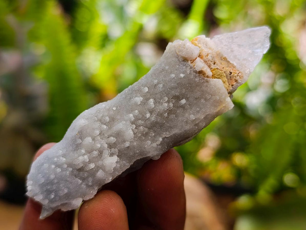 Natural Drusy Quartz Coated Spearhead Calcite Specimens x 35 From Albert's Mountain, Lesotho