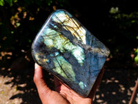 Polished Labradorite Standing Free Form x 1 From Tulear, Madagascar