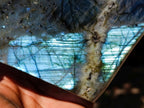 Polished Labradorite Standing Free Form x 1 From Tulear, Madagascar