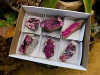 Natural Salrose Cobaltion Dolomite Specimens x 6 From Kakanda, Congo