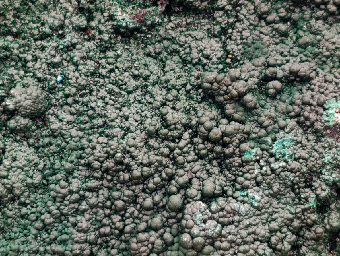 Natural Crystalline Botryoidal Malachite Specimens x 2 From Congo