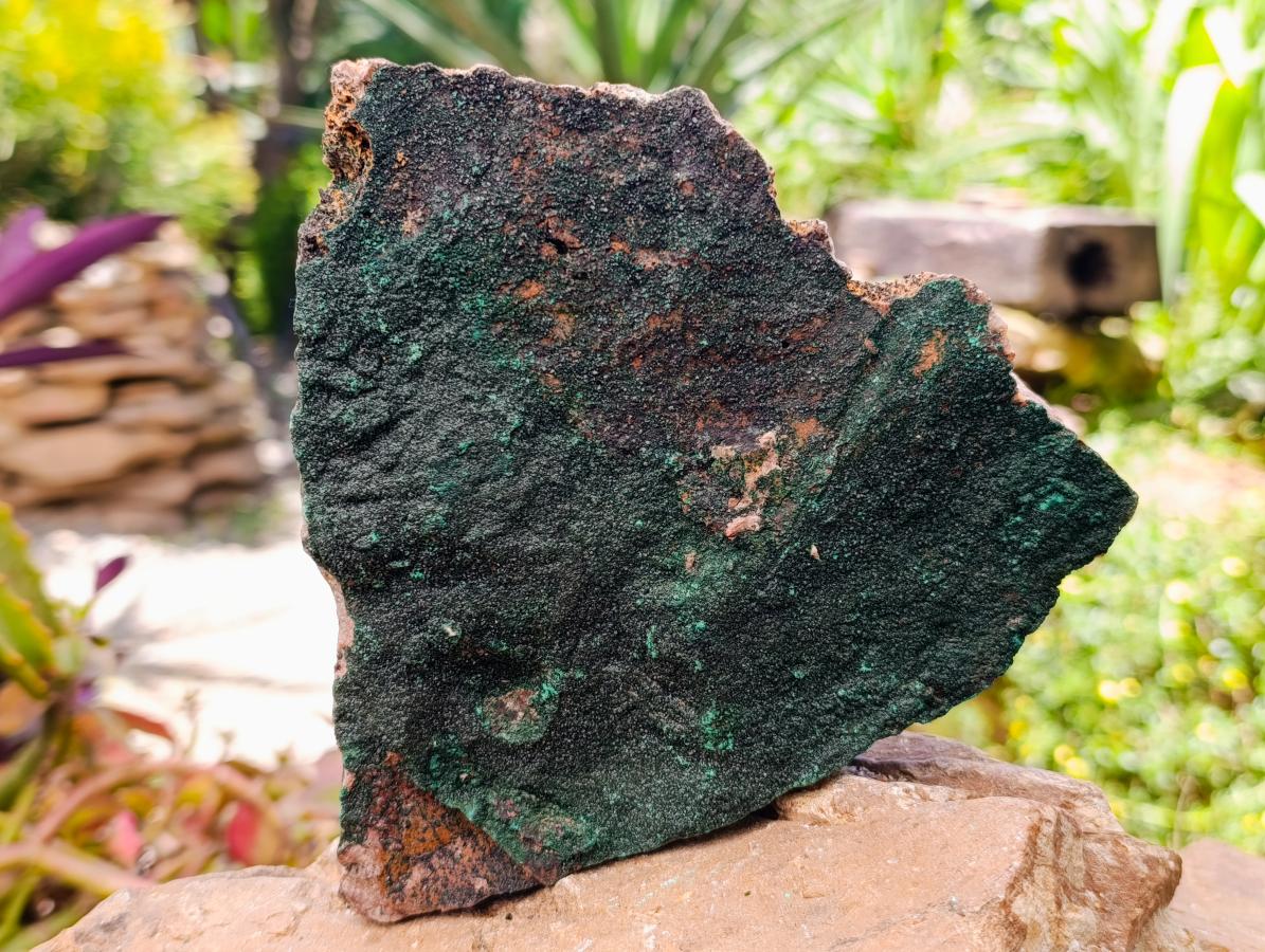 Natural Crystalline Botryoidal Malachite Specimens x 2 From Congo