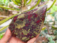 Polished Bastite Dragonsblood Stone Crystals x 2 From Tshipise, South Africa