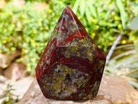 Polished Bastite Dragonsblood Stone Crystals x 2 From Tshipise, South Africa