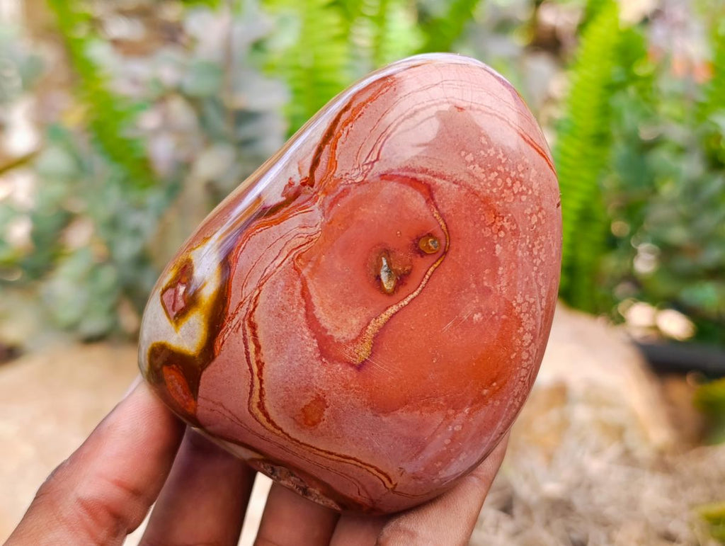 Polished Polychrome Jasper Standing Free Forms x 6 From NW Coast, Madagascar