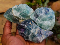 Natural Watermelon Fluorite Cobbed Specimens x 24 From Uis, Namibia