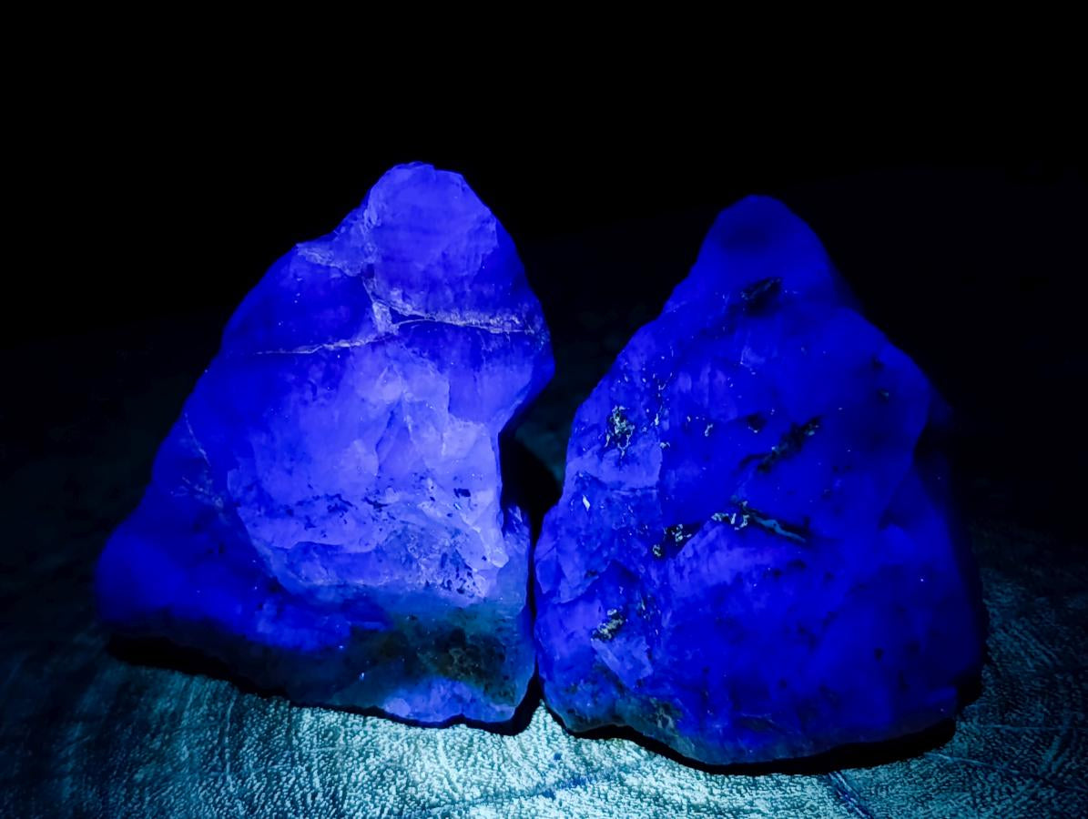Natural Watermelon Fluorite Cobbed Specimens x 24 From Uis, Namibia