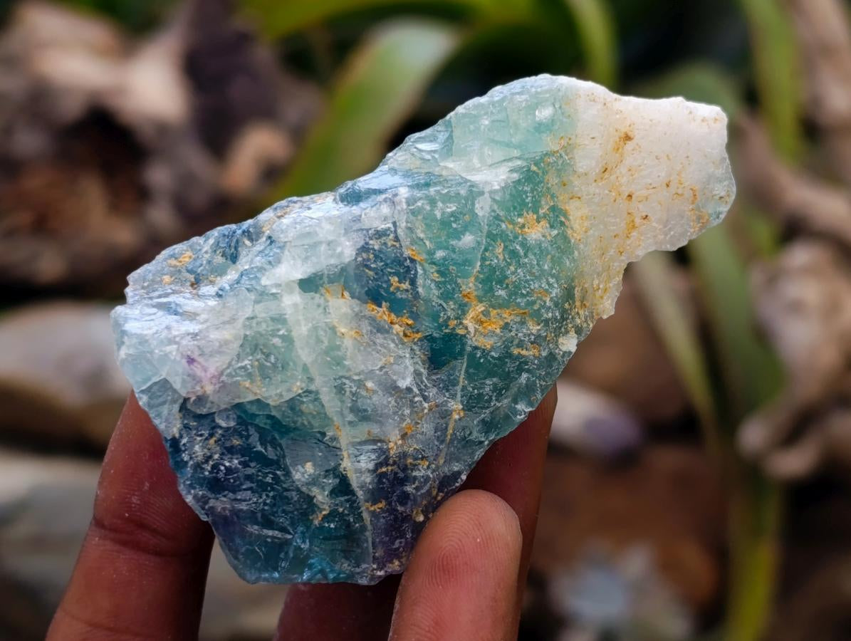 Natural Watermelon Fluorite Cobbed Specimens x 24 From Uis, Namibia