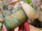 Polished Verdite Mushrooms x 6 From Zimbabwe