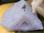Natural Etched Blue Chalcedony Geode Specimens x 35 From Nsanje, Malawi
