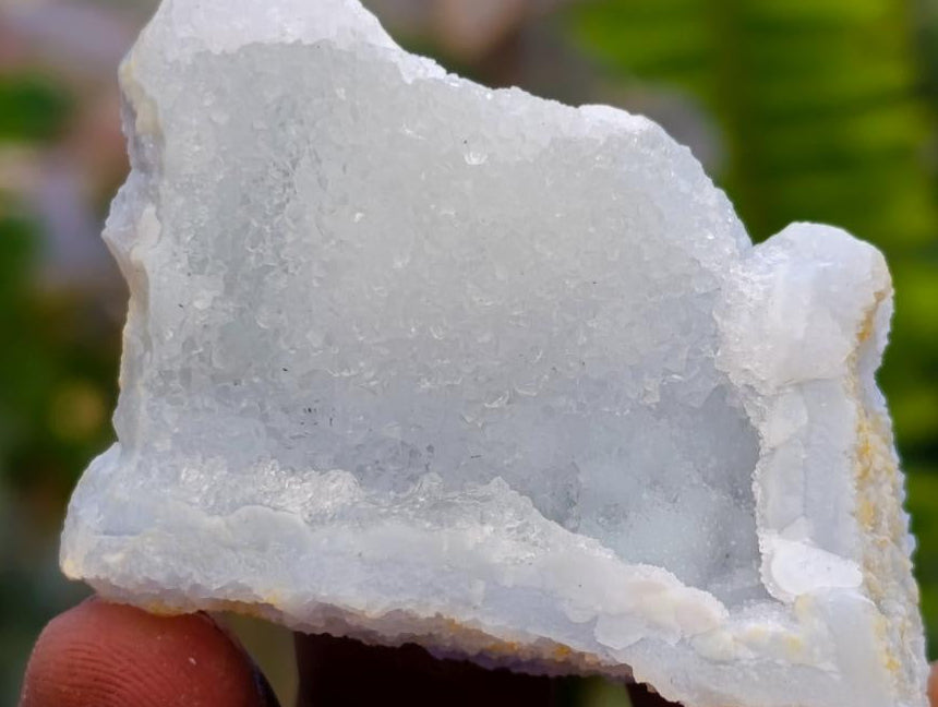 Natural Etched Blue Chalcedony Geode Specimens x 35 From Nsanje, Malawi