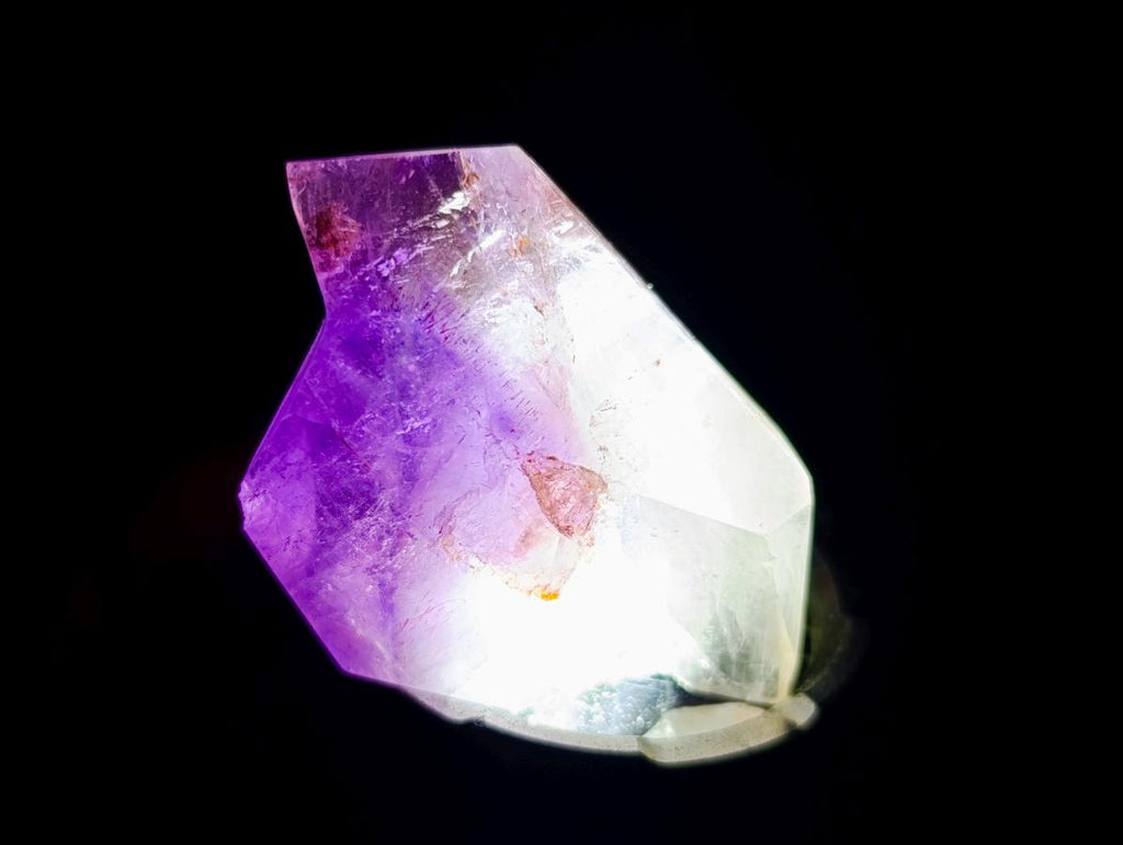 Polished Window Amethyst Crystals x 20 From Akansobe, Madagascar