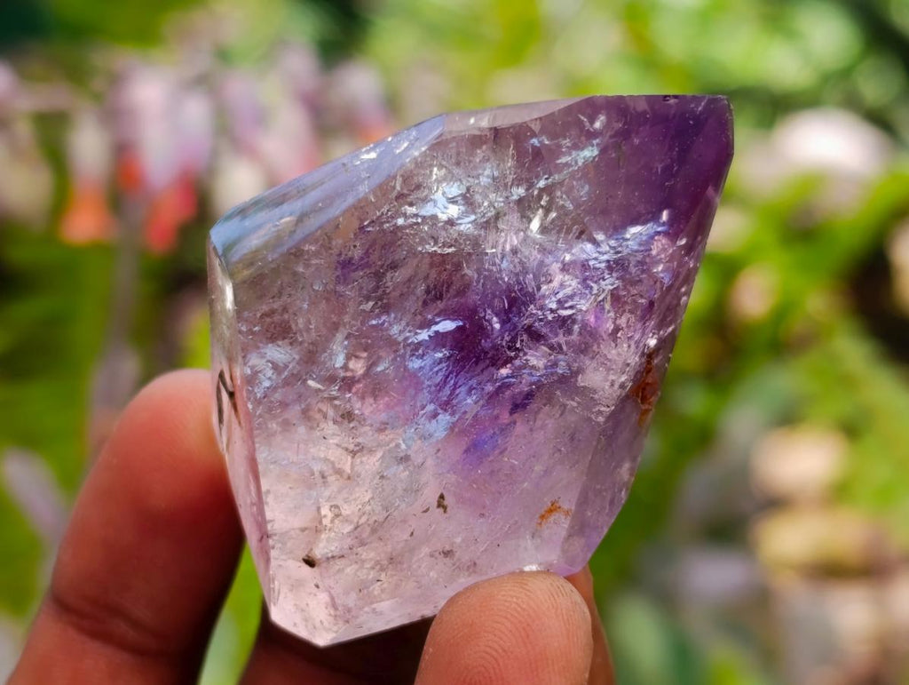 Polished Window Amethyst Crystals x 20 From Akansobe, Madagascar