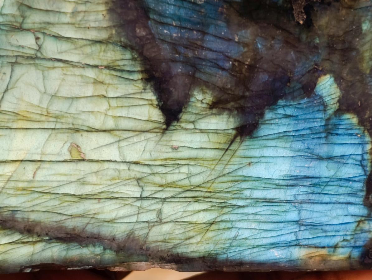 Polished Labradorite Standing Free Forms x 2 From Tulear, Madagascar