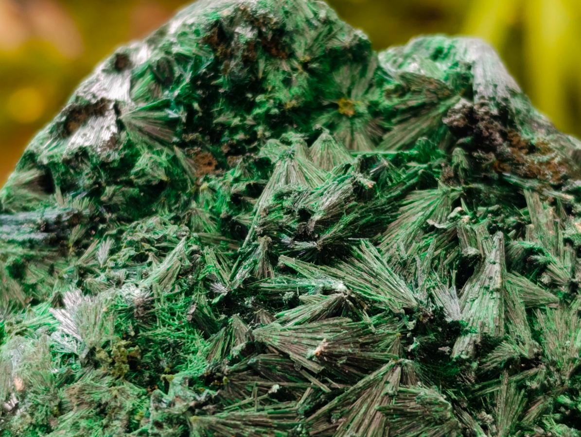 Natural Silky Malachite Specimens x 4 From Kasompe, Congo