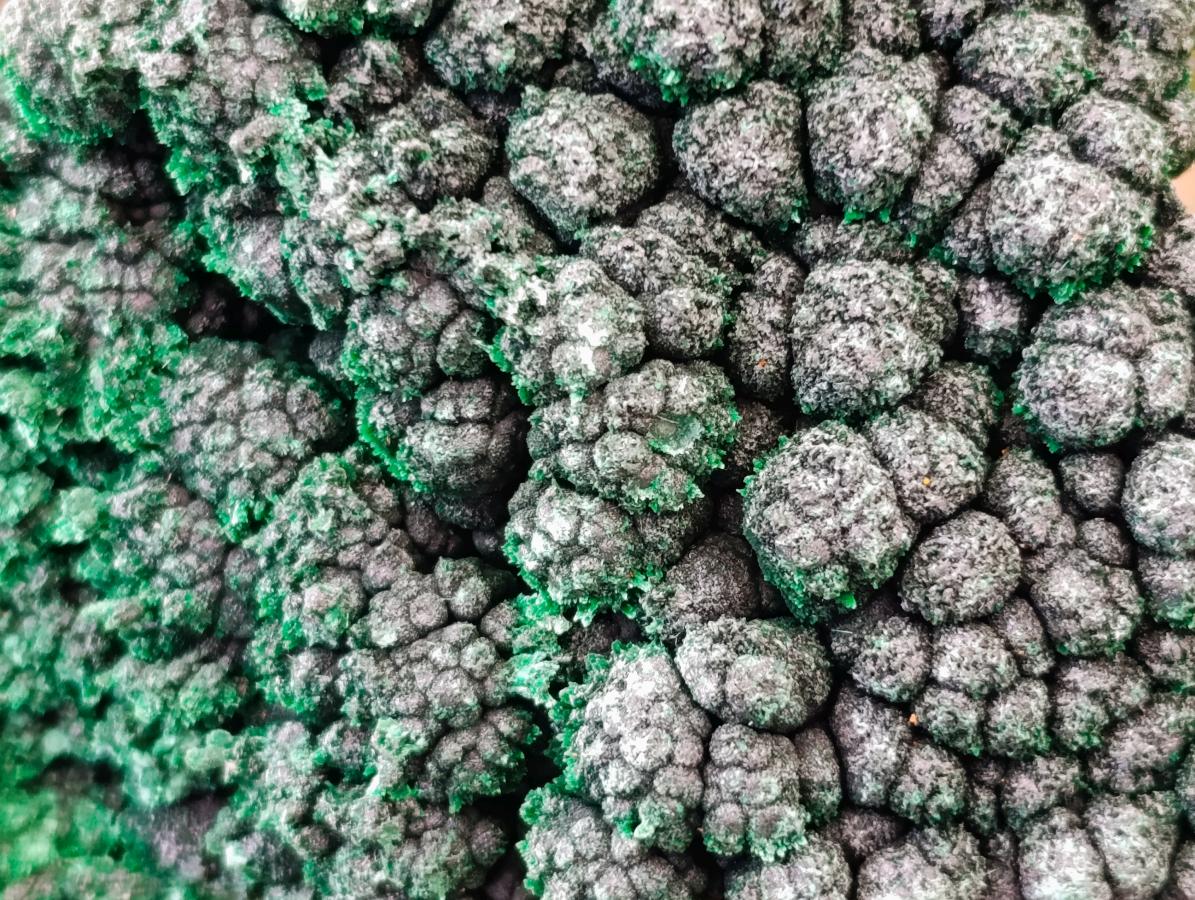 Natural Silky Malachite Specimens x 4 From Kasompe, Congo