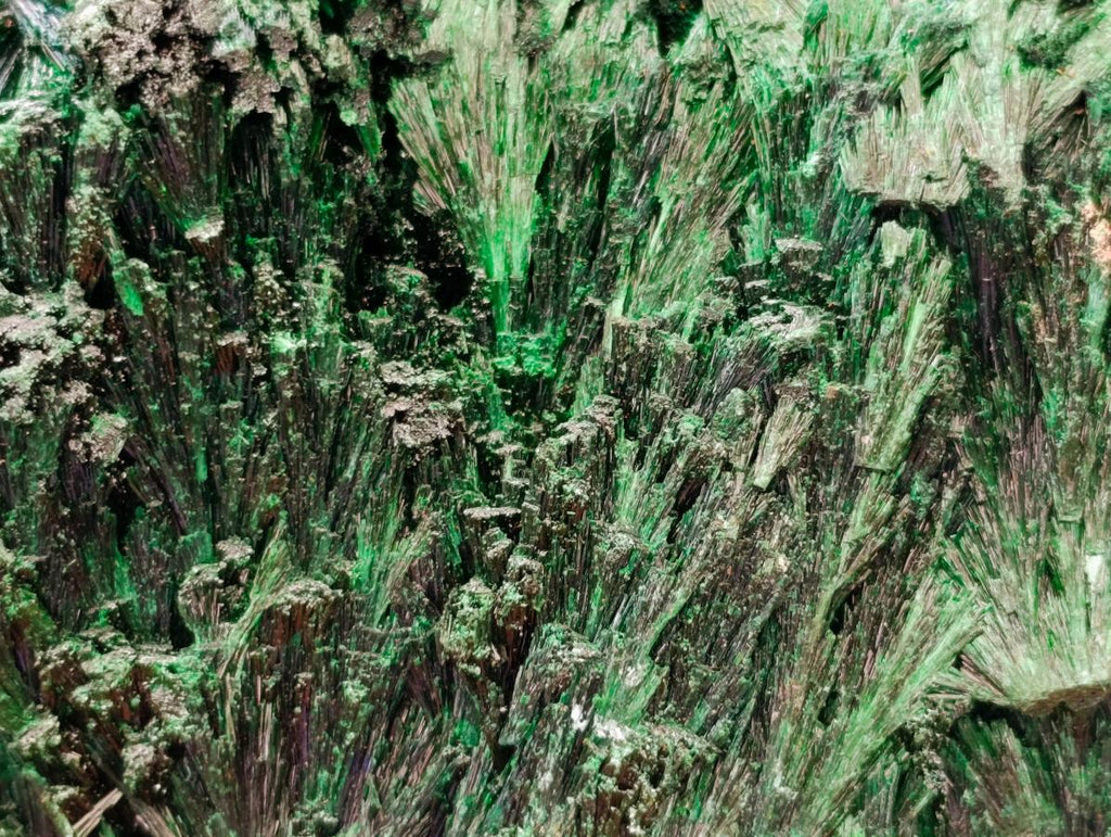 Natural Silky Malachite Specimens x 4 From Kasompe, Congo