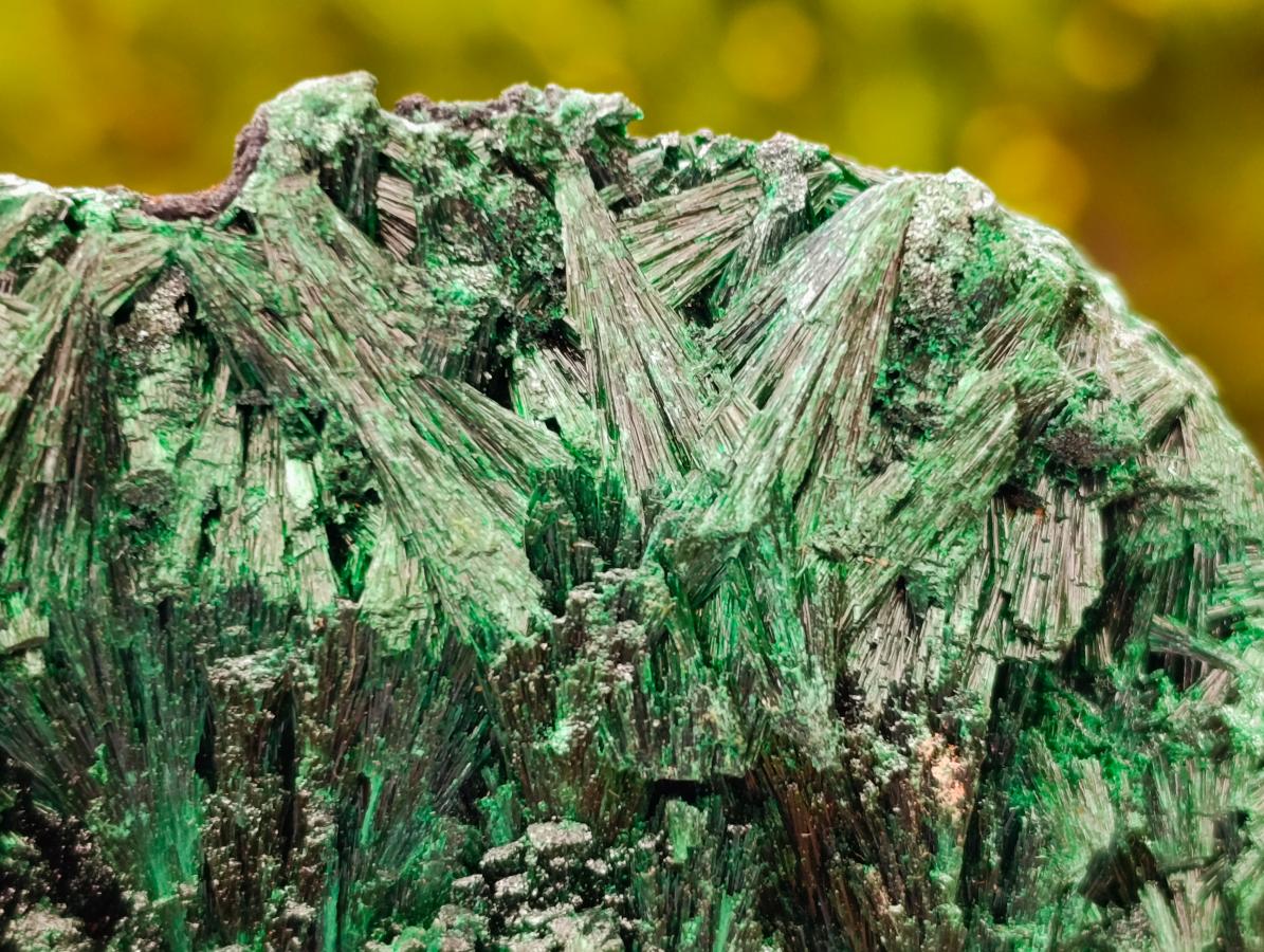 Natural Silky Malachite Specimens x 4 From Kasompe, Congo