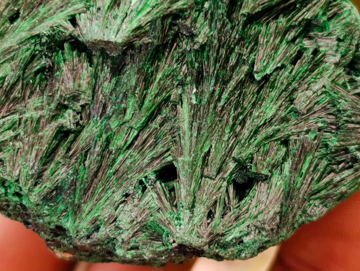 Natural Silky Malachite Specimens x 4 From Kasompe, Congo