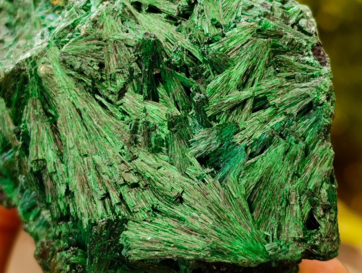 Natural Silky Malachite Specimens x 4 From Kasompe, Congo