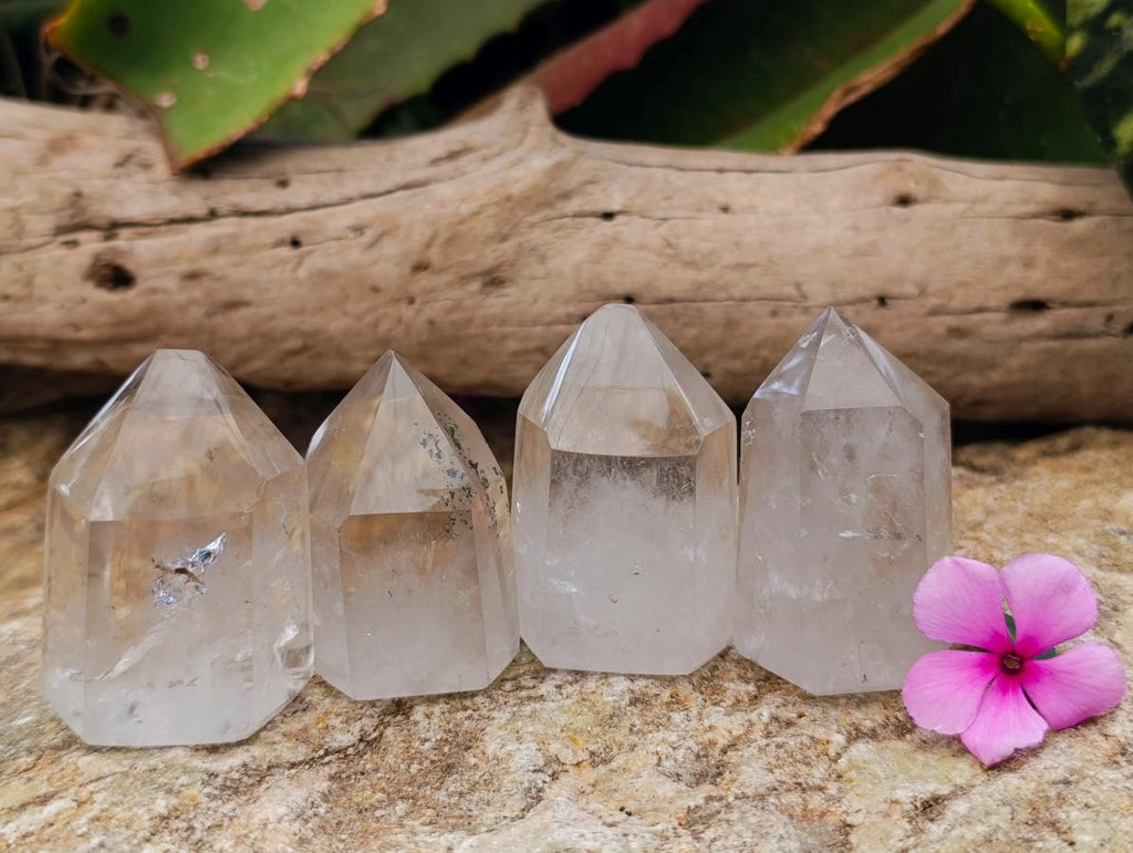 Polished Smokey Phantom Quartz Crystals x 12 From Anjozorobe, Madagascar