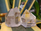 Polished Smokey Phantom Quartz Crystals x 12 From Anjozorobe, Madagascar