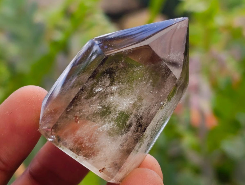 Polished Smokey Phantom Quartz Crystals x 12 From Anjozorobe, Madagascar