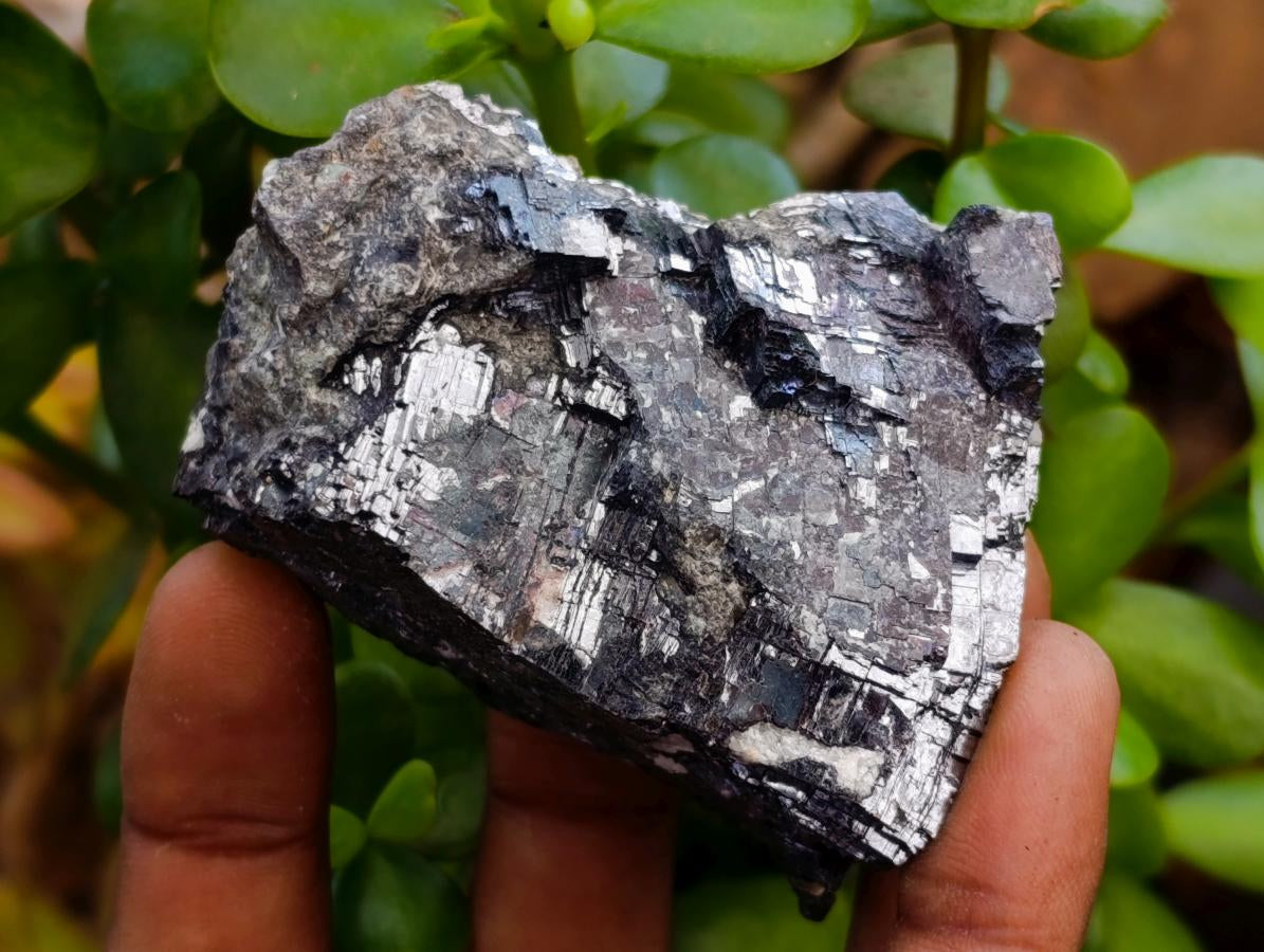 Natural Bright Silver Lead Galena Cobbed Specimens x 6 From Kaokoveld, Namibia