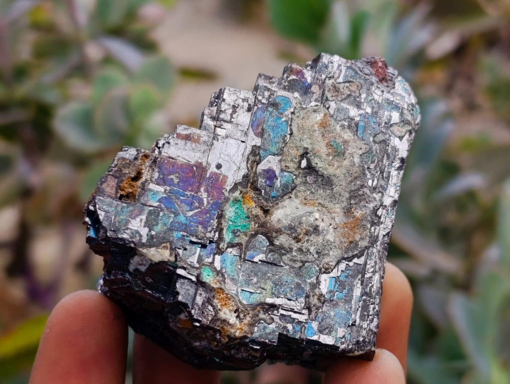 Natural Bright Silver Lead Galena Cobbed Specimens x 6 From Kaokoveld, Namibia