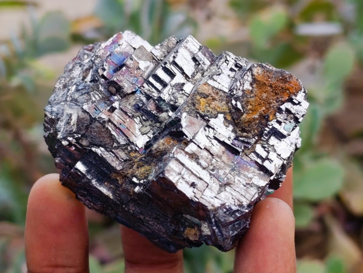 Natural Bright Silver Lead Galena Cobbed Specimens x 6 From Kaokoveld, Namibia