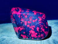 Polished Ruby Corundum in Chrome Verdite Standing and Free Forms x 5 From Zimbabwe