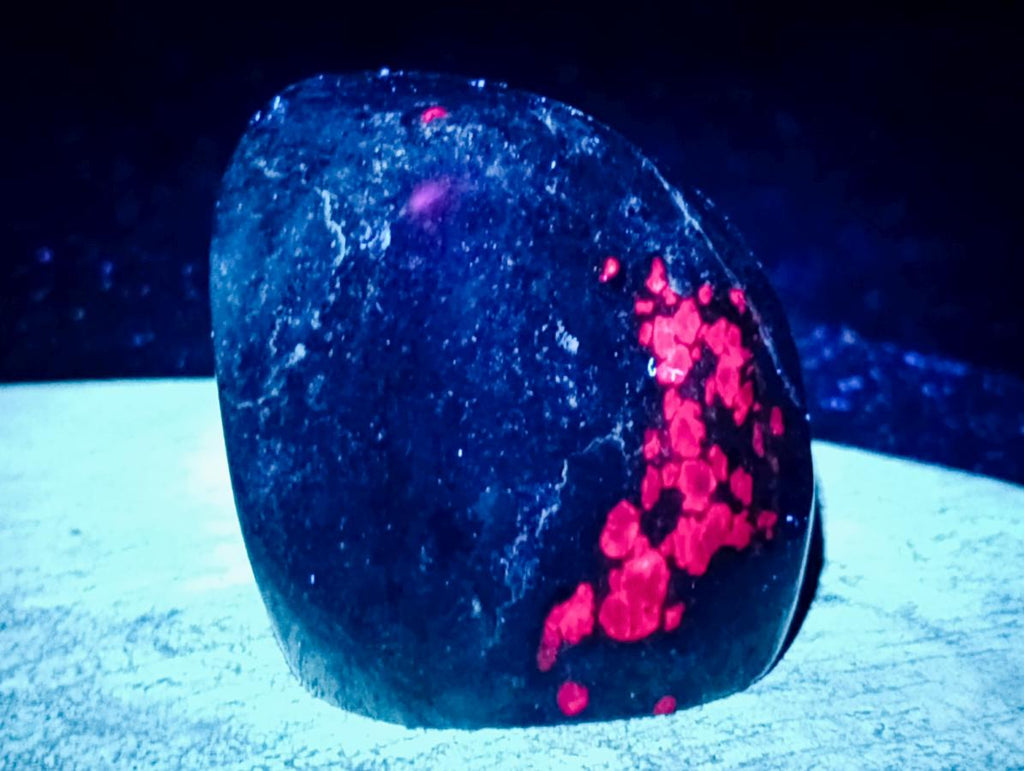 Polished Ruby Corundum in Chrome Verdite Standing and Free Forms x 5 From Zimbabwe