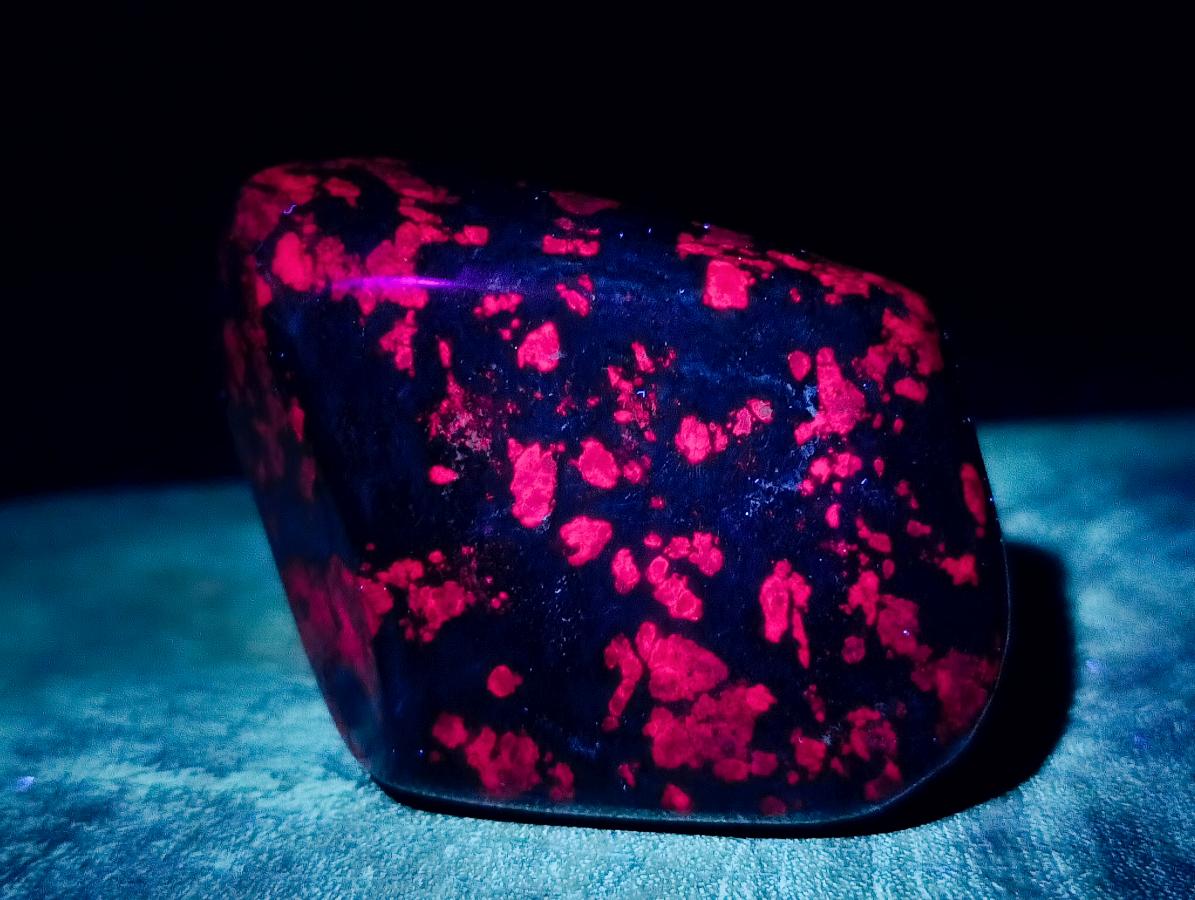 Polished Ruby Corundum in Chrome Verdite Standing and Free Forms x 5 From Zimbabwe