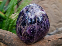 Polished Chevron Amethyst Standing Free Form x 1 From Zambia