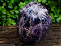 Polished Chevron Amethyst Standing Free Form x 1 From Zambia