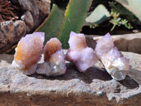 Natural Amethyst and Ametrine Spirit Clusters x 12 From Boekenhouthoek, South Africa