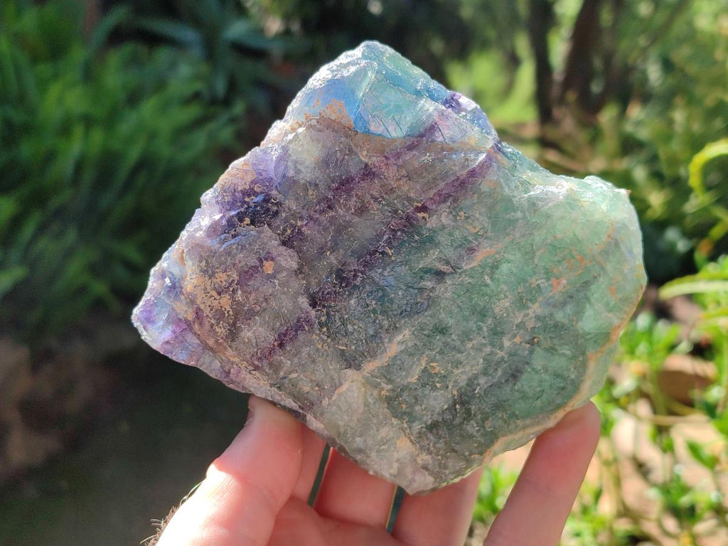 Natural Watermelon Fluorite Cobbed Specimens x 4 From Uis, Namibia