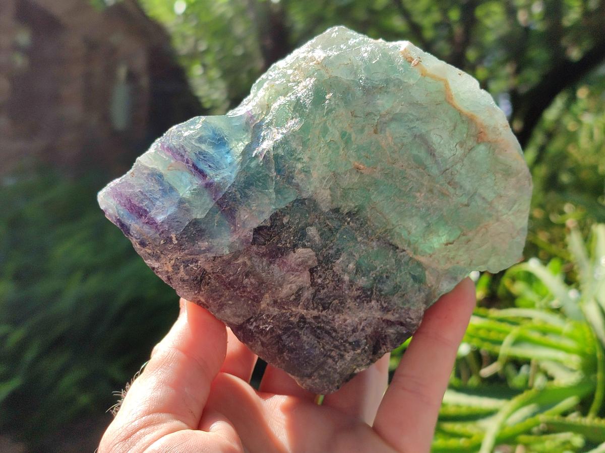 Natural Watermelon Fluorite Cobbed Specimens x 4 From Uis, Namibia