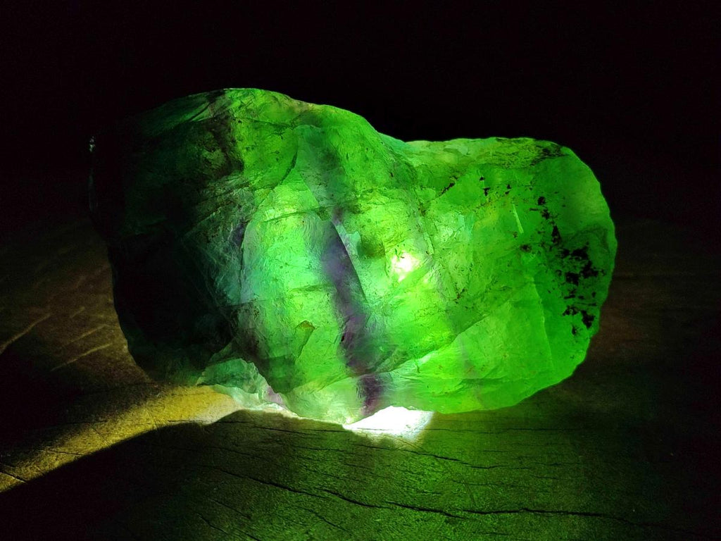 Natural Watermelon Fluorite Cobbed Specimens x 4 From Uis, Namibia