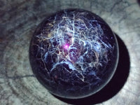 Polished Blue Iolite Water Sapphire Sphere x 2 From Madagascar
