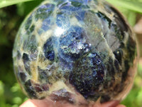 Polished Blue Iolite Water Sapphire Sphere x 2 From Madagascar