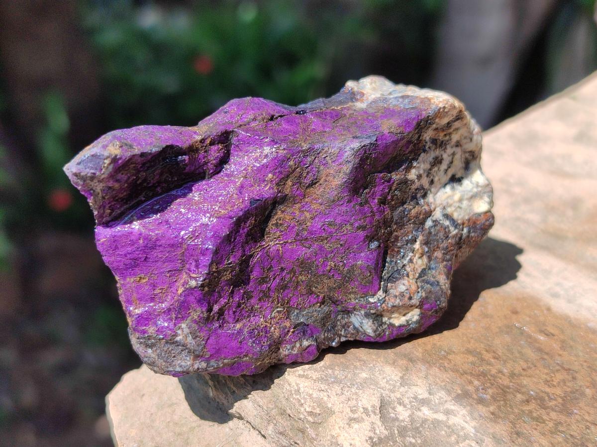 Natural Metallic Cobbed Purpurite Specimens x 12 From Erongo, Namibia