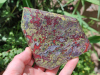 Polished Bastite Dragonsblood Stone Display Crystal x 2 From Tshipise, South Africa