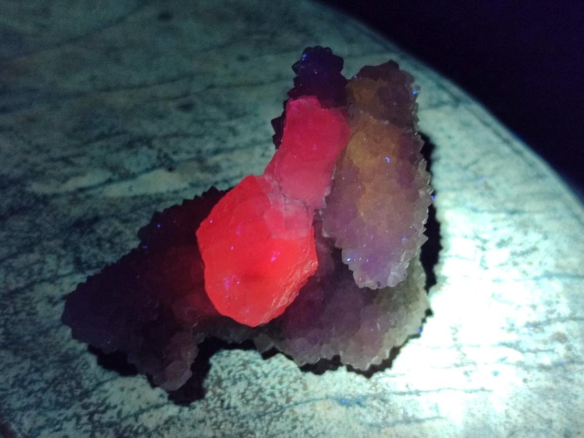 Natural Drusy Quartz Coated Calcite Pseudomorph Snow Finger Crystals x 12 From Albert's Mountain, Lesotho